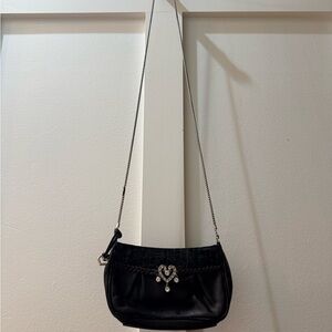 Brighton Elegant Black Women's Bag with Chain Strap